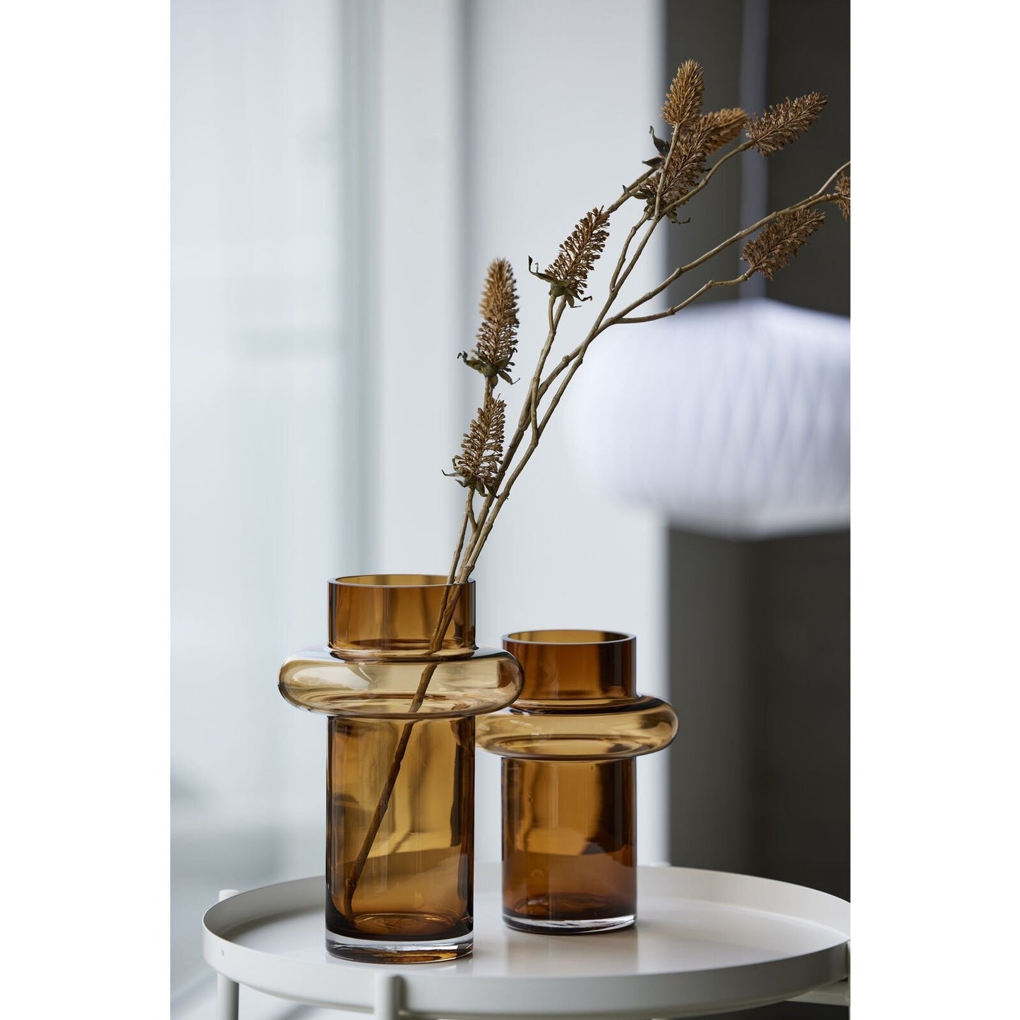 Vase i munnblåst glass - Lyngby amber