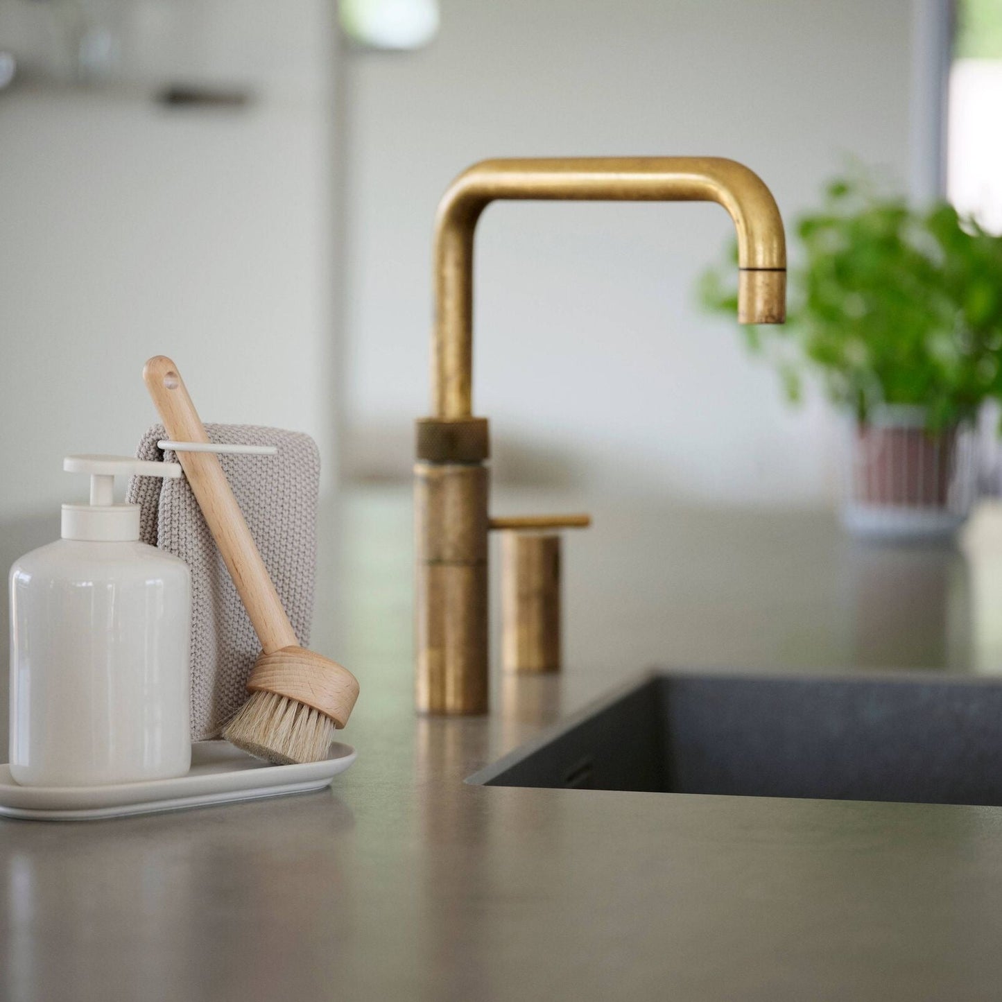 Oppvasksett - 4 deler - Hvit