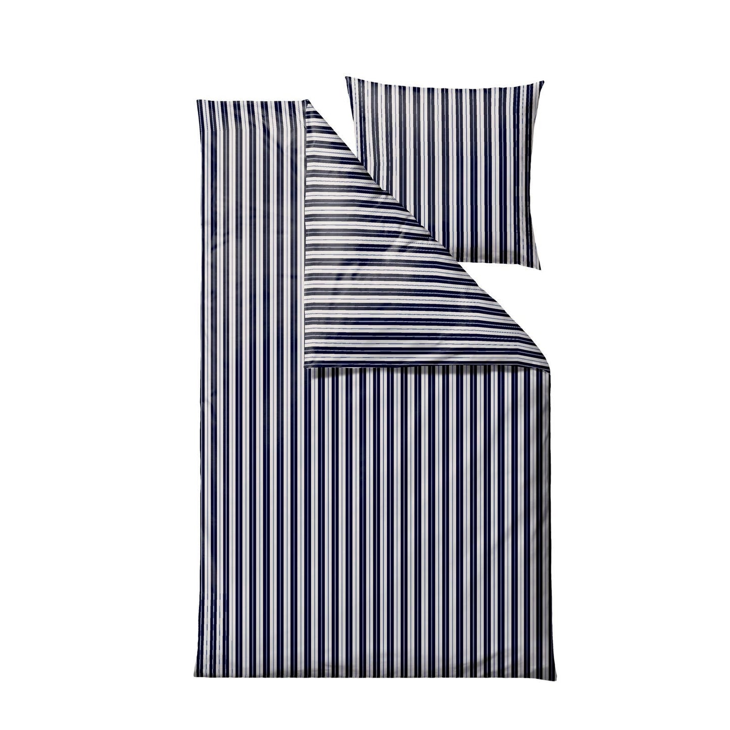 Sengetøy, Flow navy blue, 140x220 - 63x60