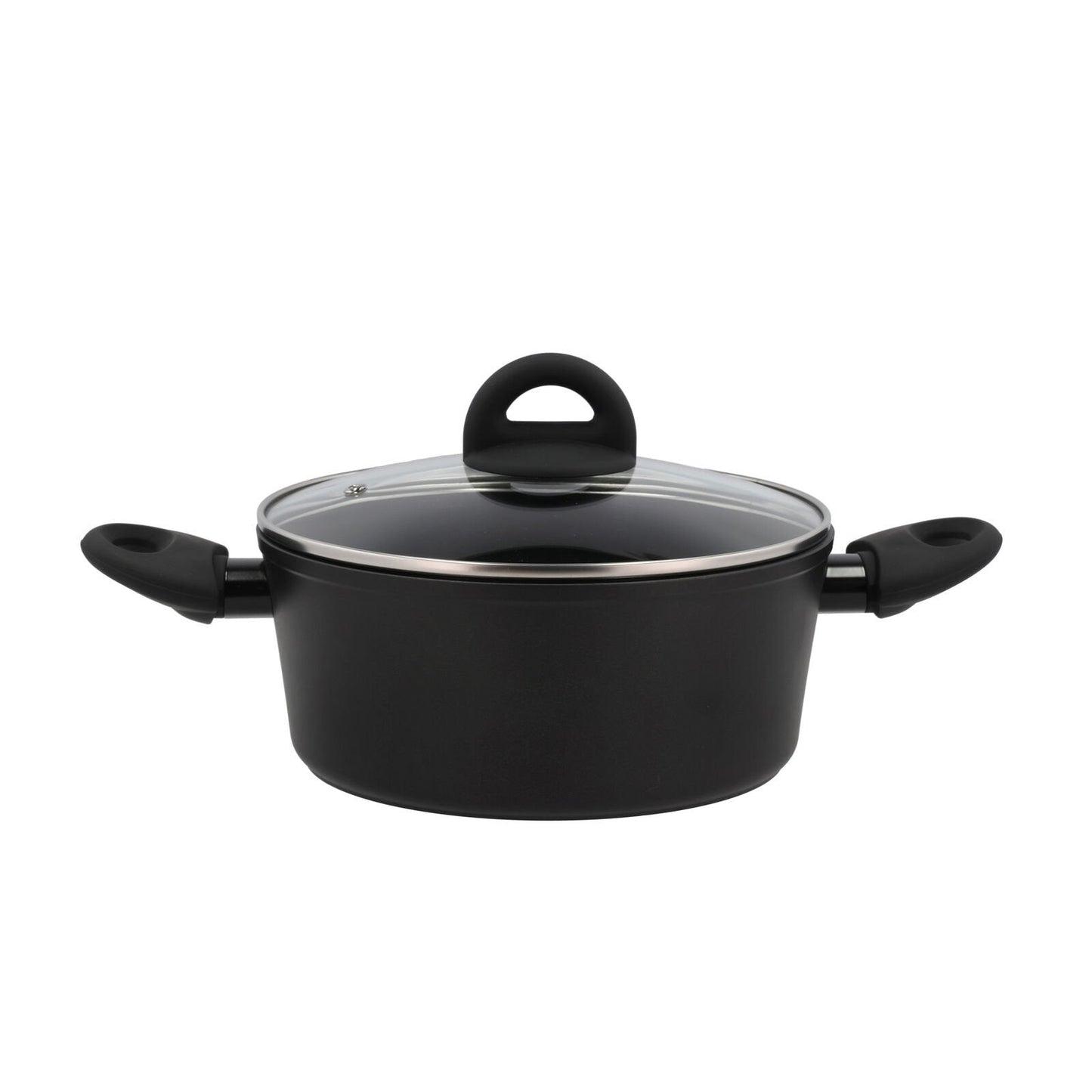 Kasserolle - Med glasslokk - Aluminium/keramisk belegg