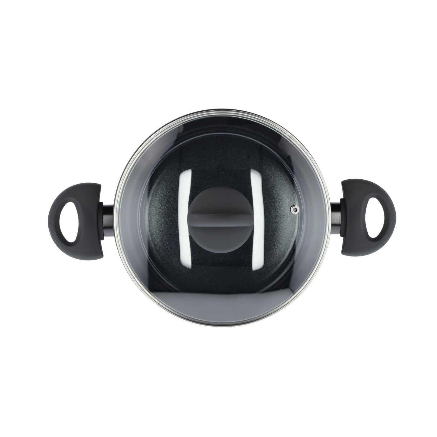 Kasserolle - Med glasslokk - Aluminium/keramisk belegg