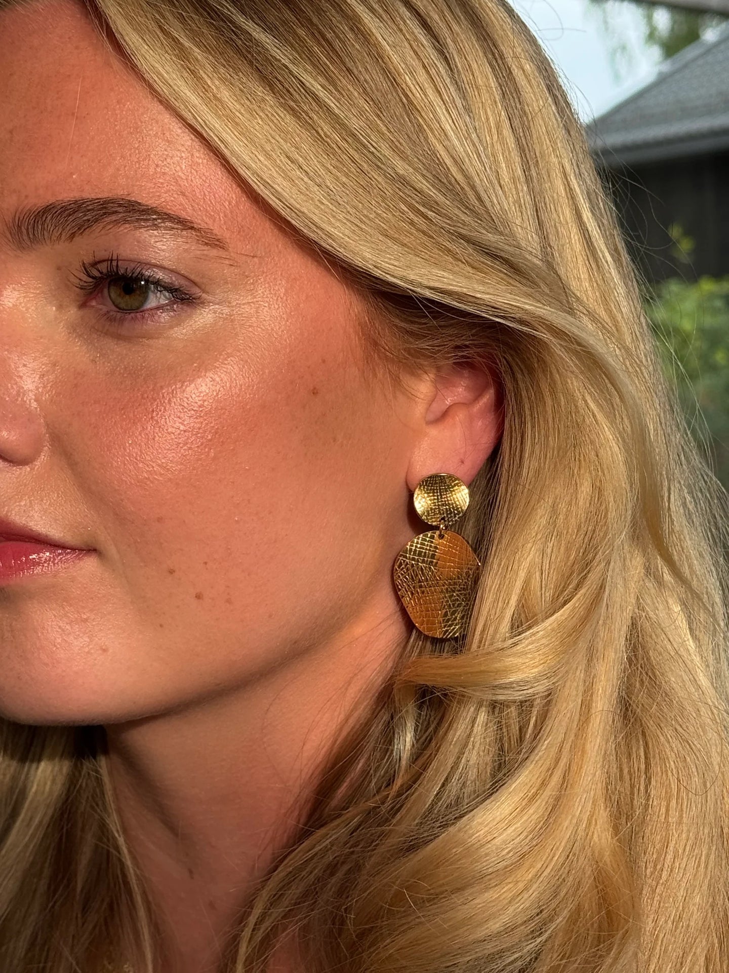 ALBERTE øredobber - 18k gullbelagt