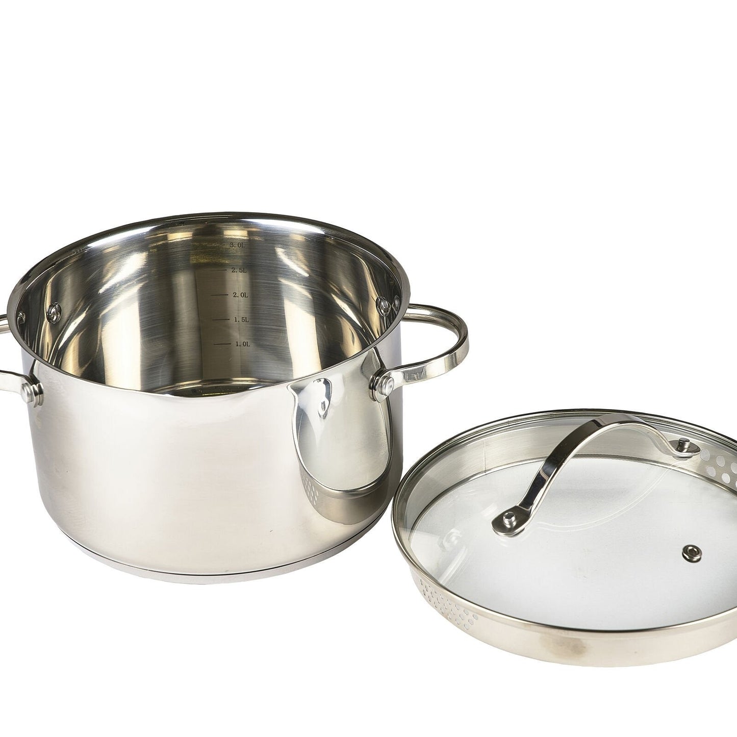 Kasserolle - 3,0 Liter - Rustfritt stål