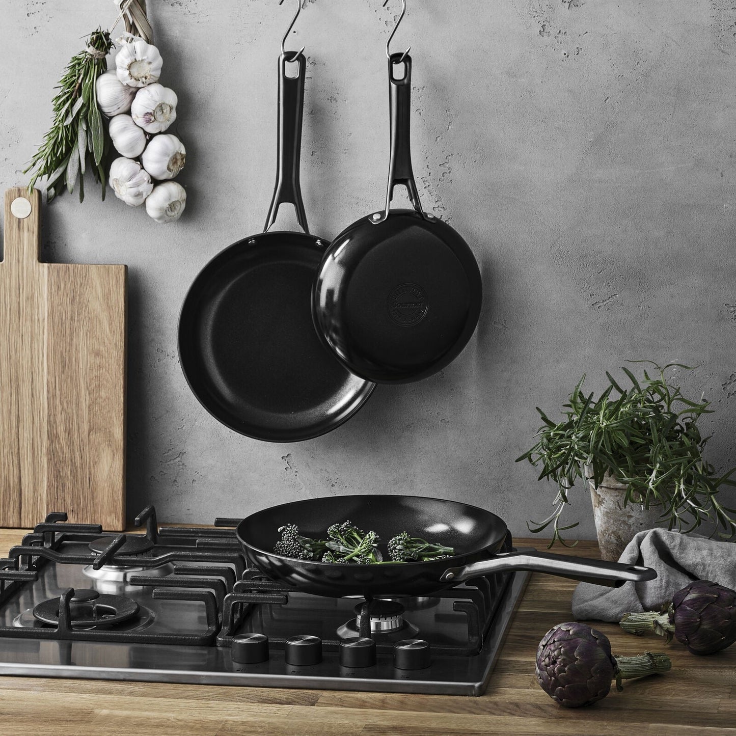 Stekepanne - 28 cm - Aluminium/keramisk belegg