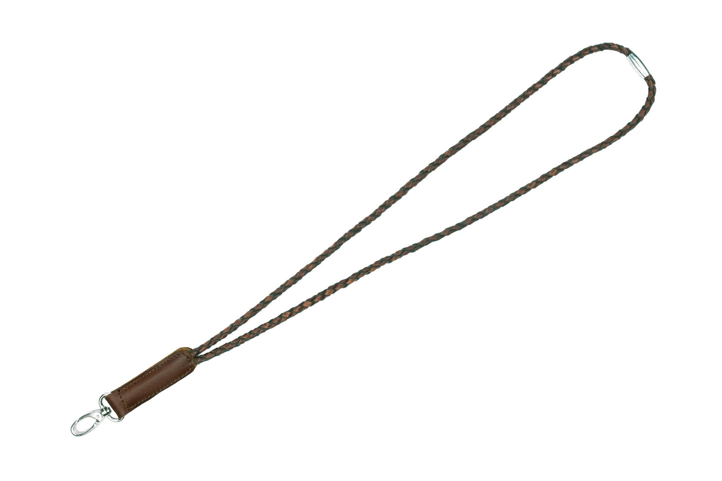 Keyhanger flettet - mørkebrun