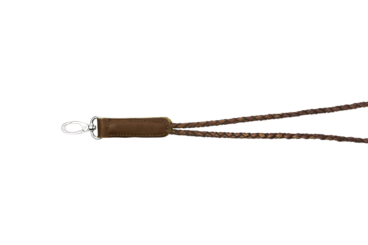 Keyhanger flettet - mørkebrun
