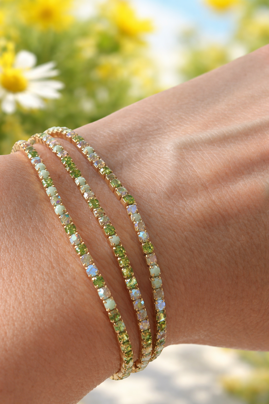Armbånd Elare Sett/3 - Pistachio
