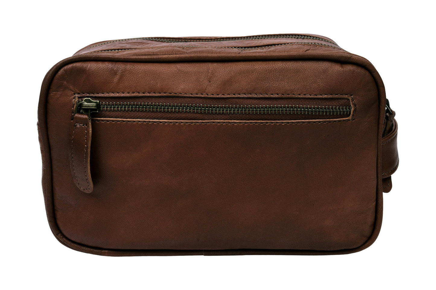 Dobbel toalettmappe Faust - Dark brown