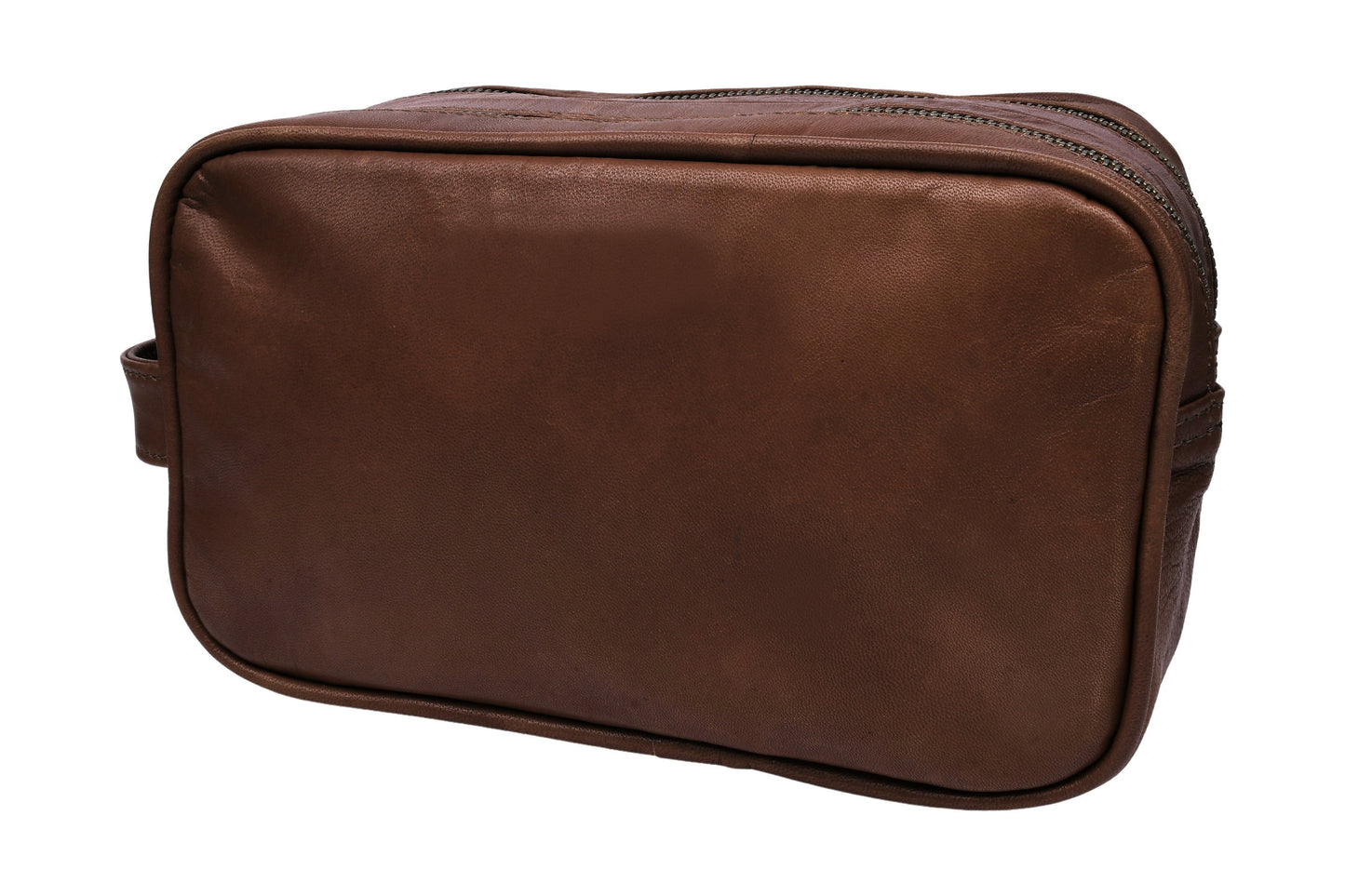 Dobbel toalettmappe Faust - Dark brown