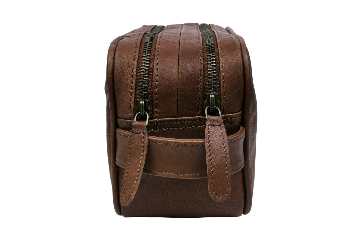 Dobbel toalettmappe Faust - Dark brown