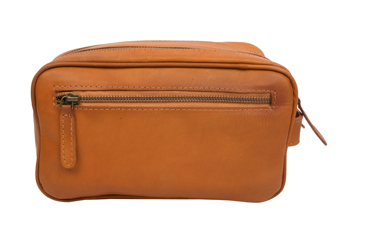 Dobbelt toalettveske Faust - Cognac
