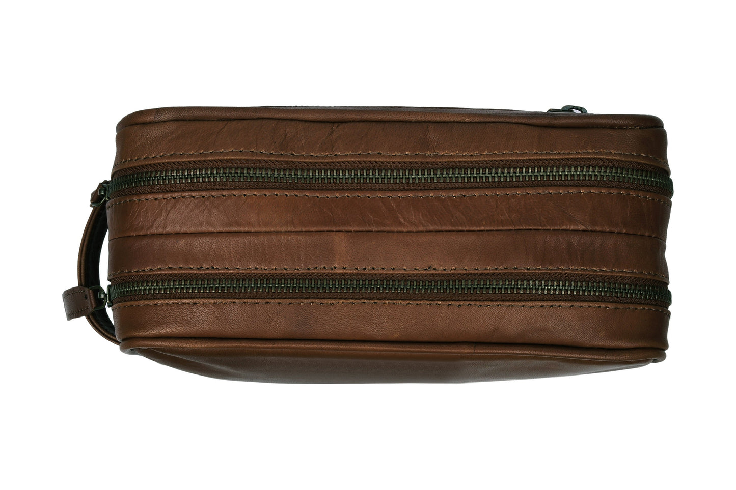 Dobbel toalettmappe Faust - Dark brown