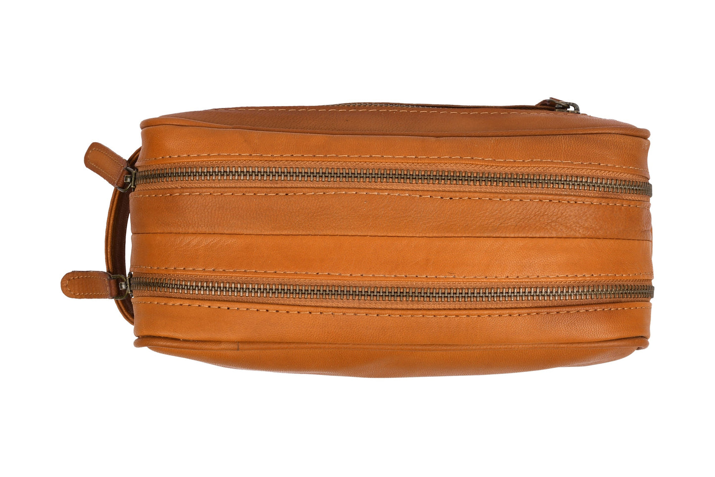 Dobbelt toalettveske Faust - Cognac