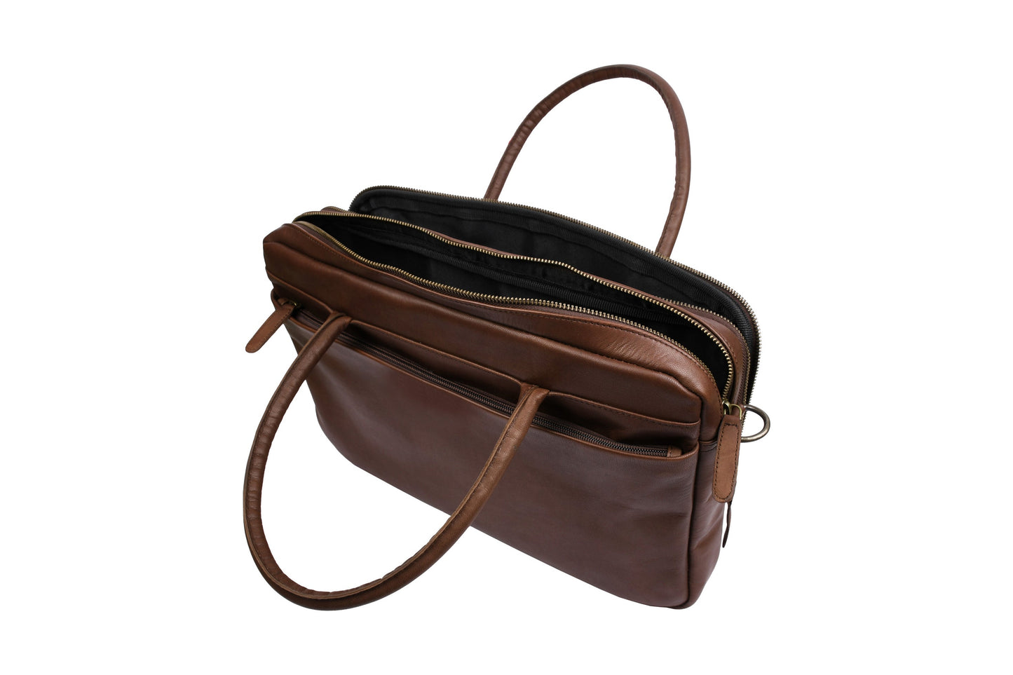 Laptopveske Faust dobbelt - Dark brown