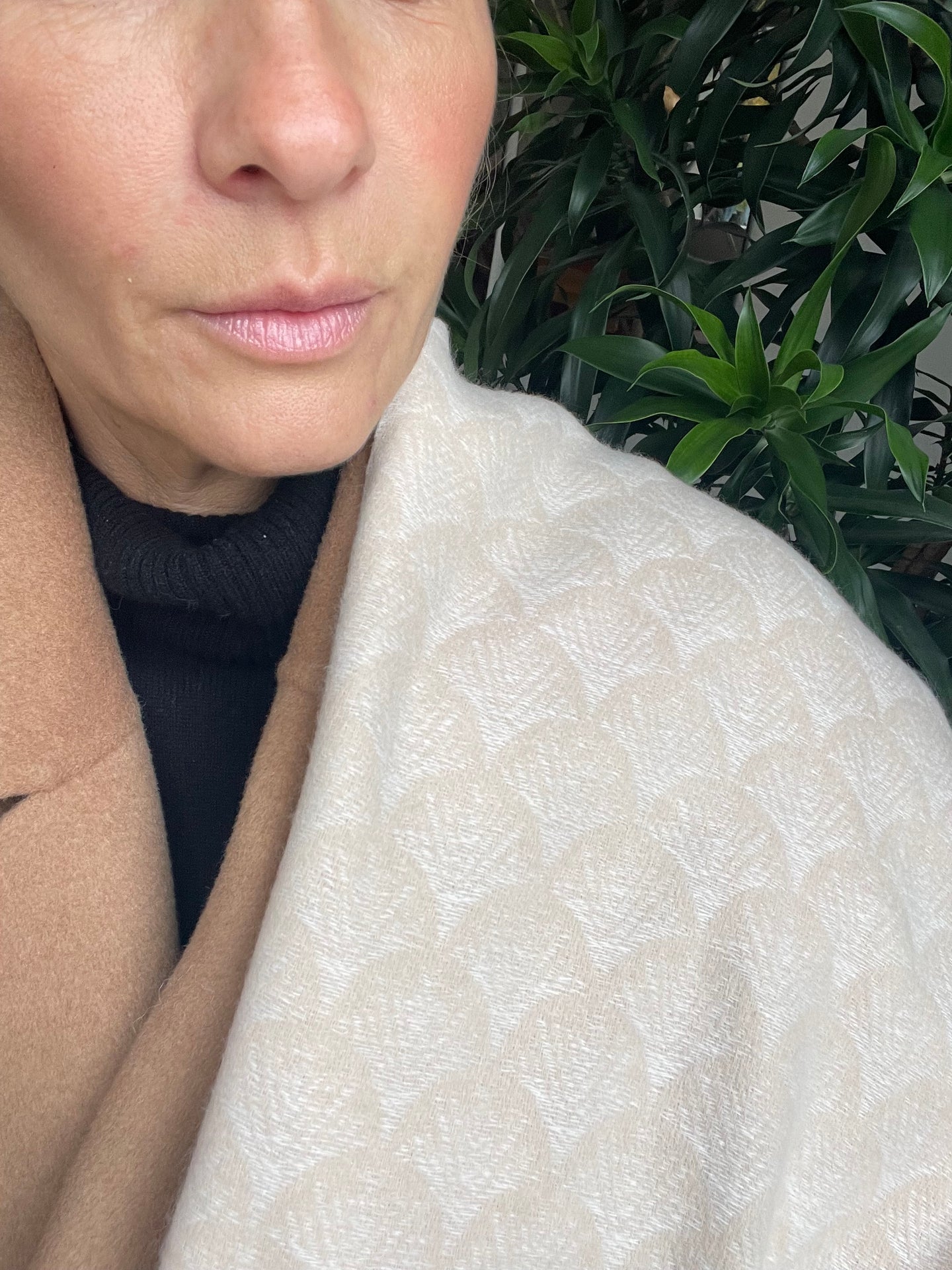 Skjerf Malene - Krem