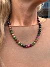 Halskjede Mary Emerald/Berry Mix