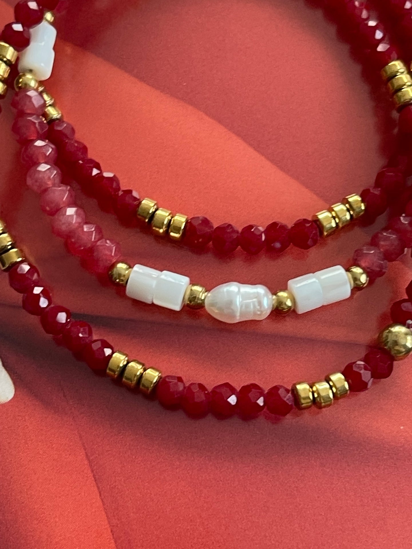 Armbånd Sarabella Berry – Sett med 3 stk