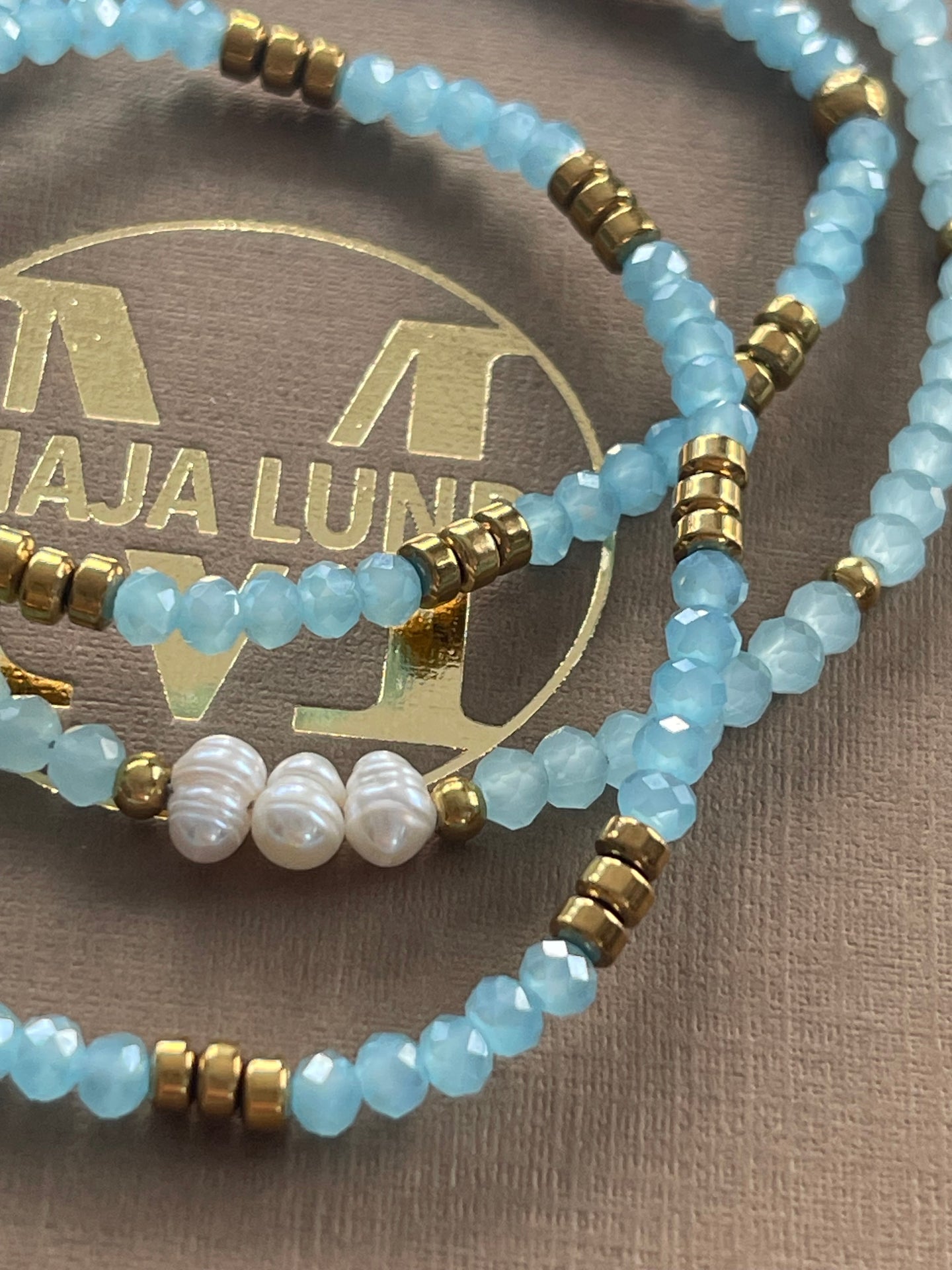 Armbånd Sarabella Soft Blue – Sett med 3 stk