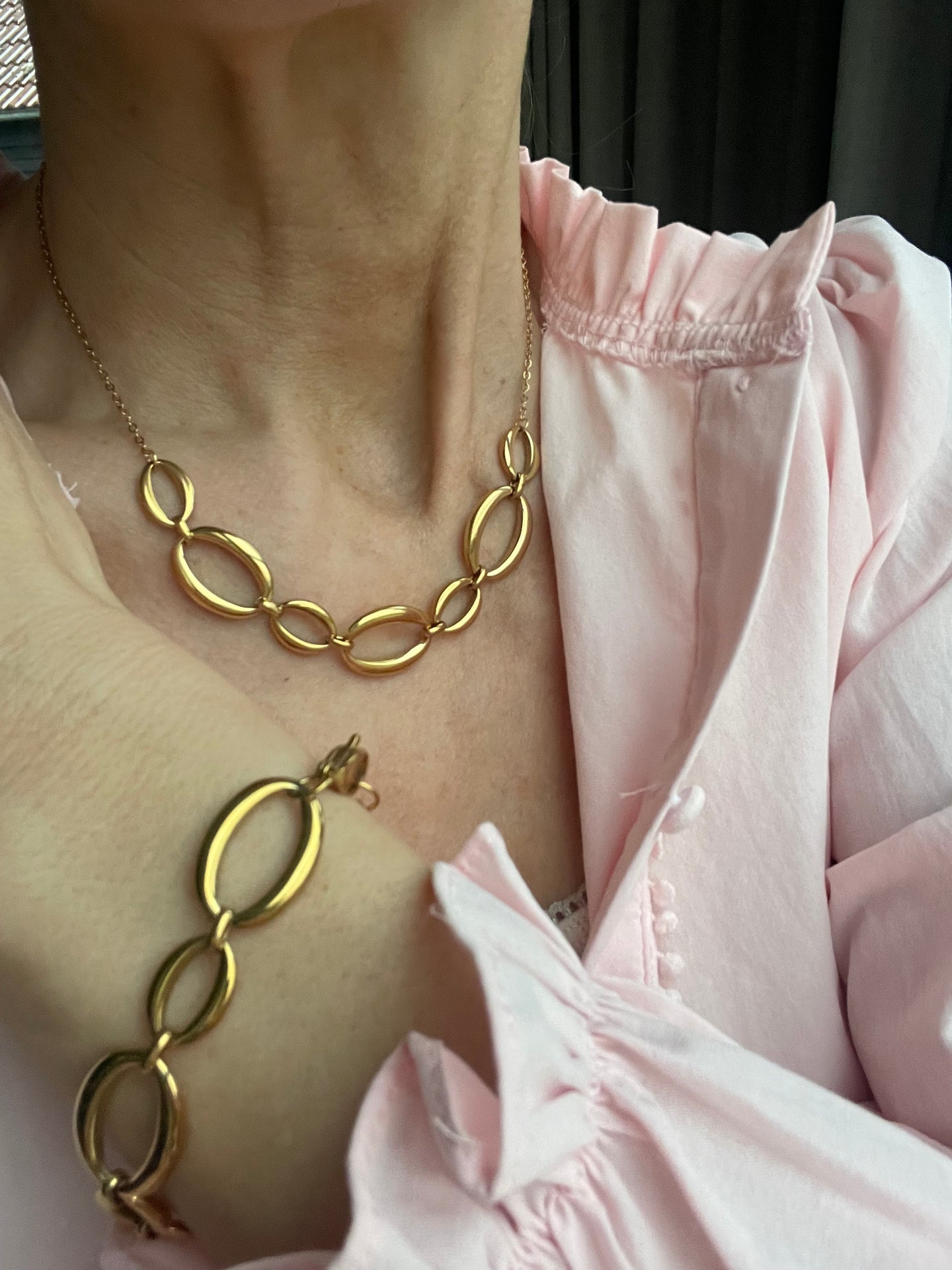 GIO Kjede - Vannfast - Forgylt