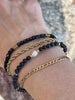 Armbånd Erika black - Sett med 4 armbånd