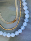 Halskjede Mary Ice blue