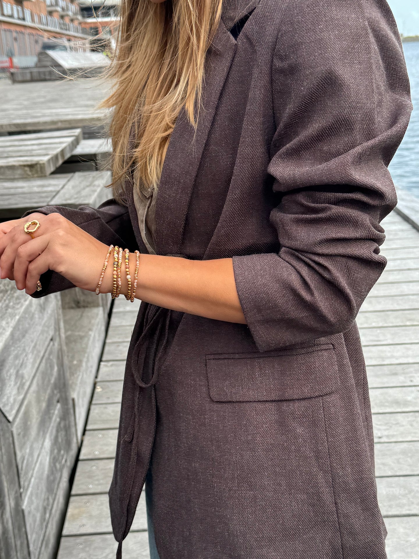 Armbånd Ofelia Natur - Sett med 5 armbånd