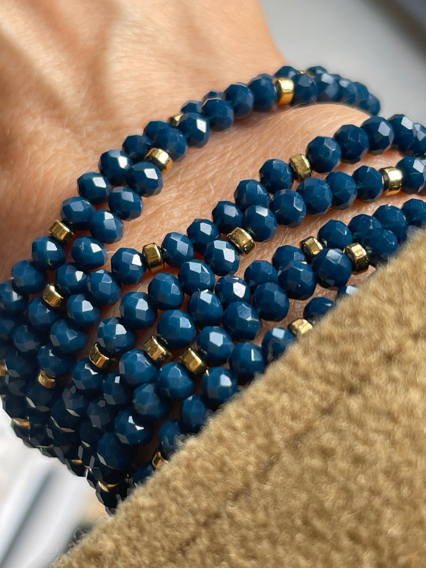 Armbånd Merle Havblå - Sett med 3 stk
