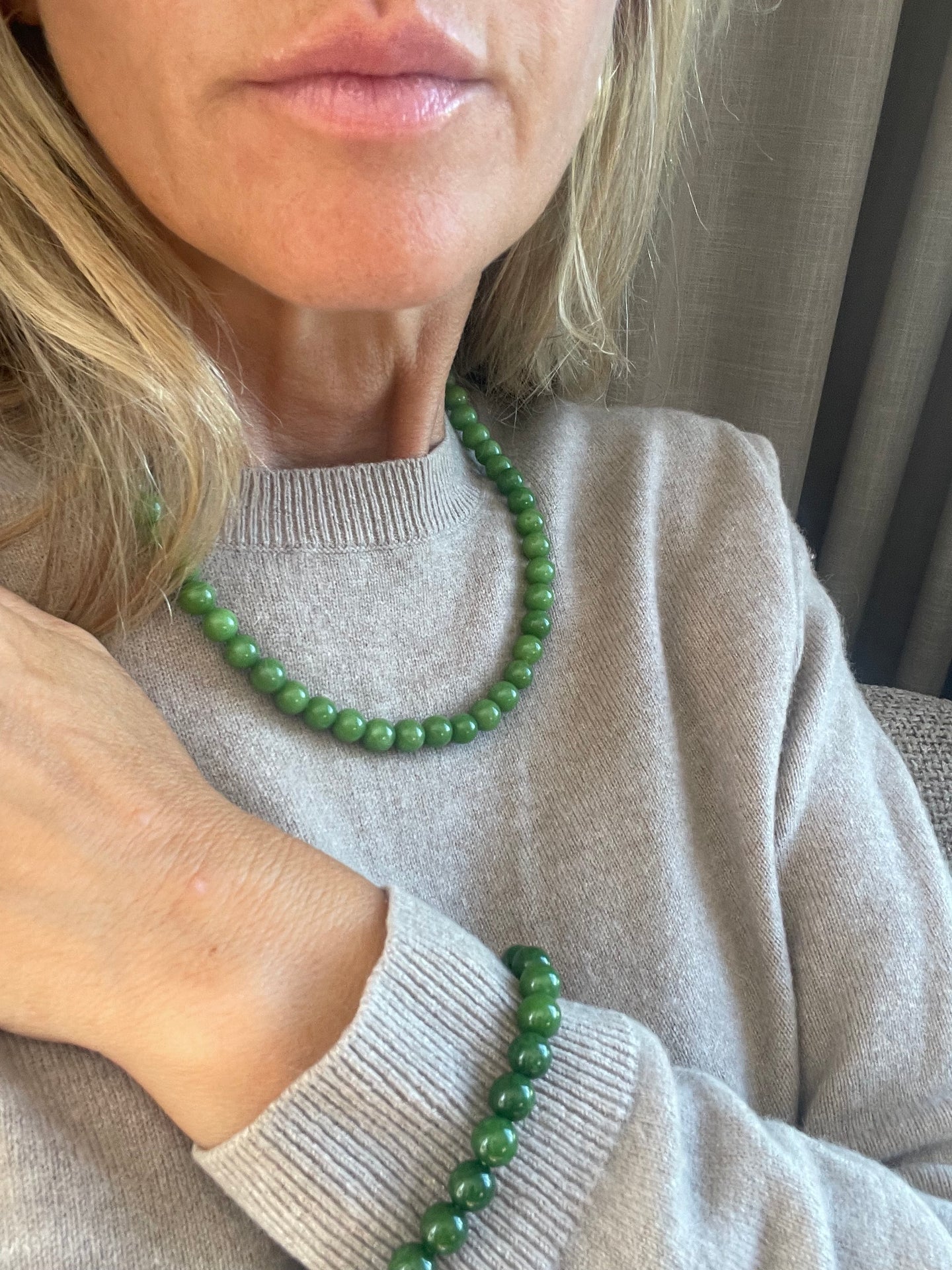 Halskjede Mary Smaragd