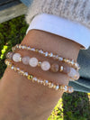 Armbånd Luna Blush Mix / Natur – Sett med 3 stk