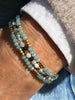 Armbånd Marika Aqua - Sett med 3 stk
