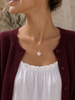Laia Halskjede Naturstein/Hjerte - Soft Pink