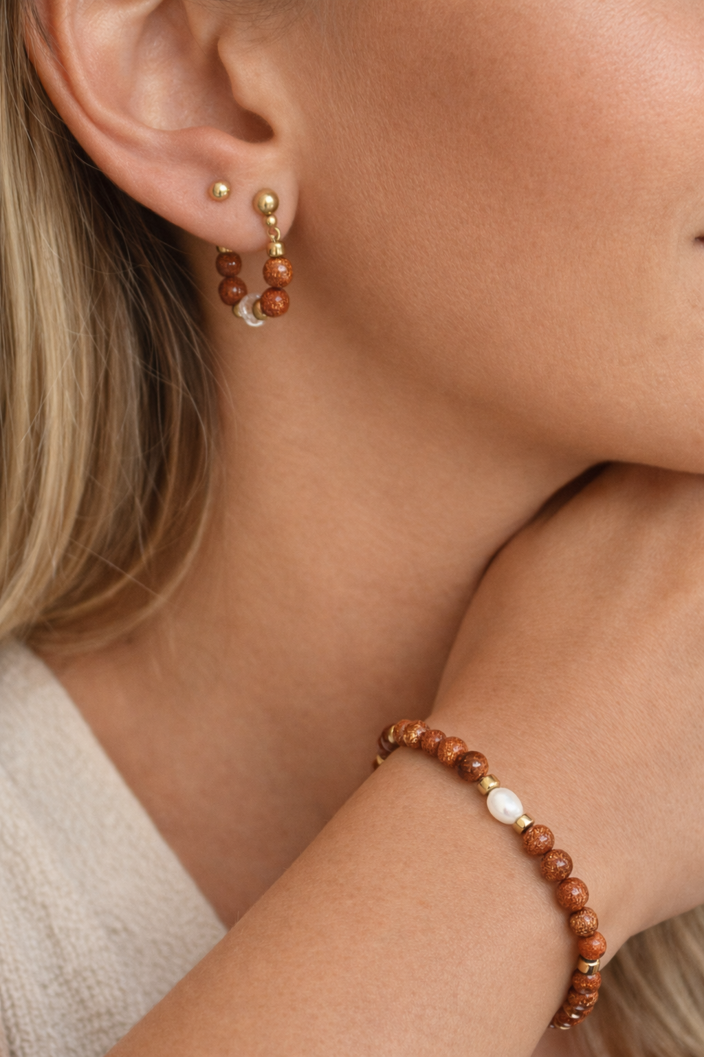 Leah Sett Cognac – Sett med 3 stk