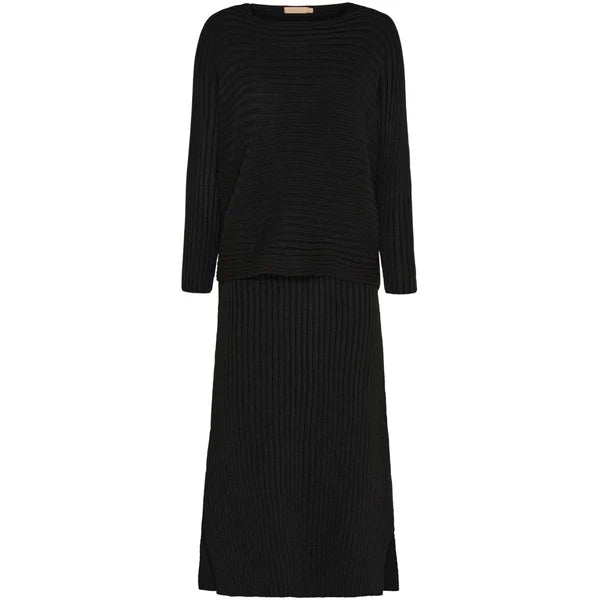 Strikksett Clara Black