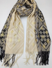 Skjerf diamond printed beige