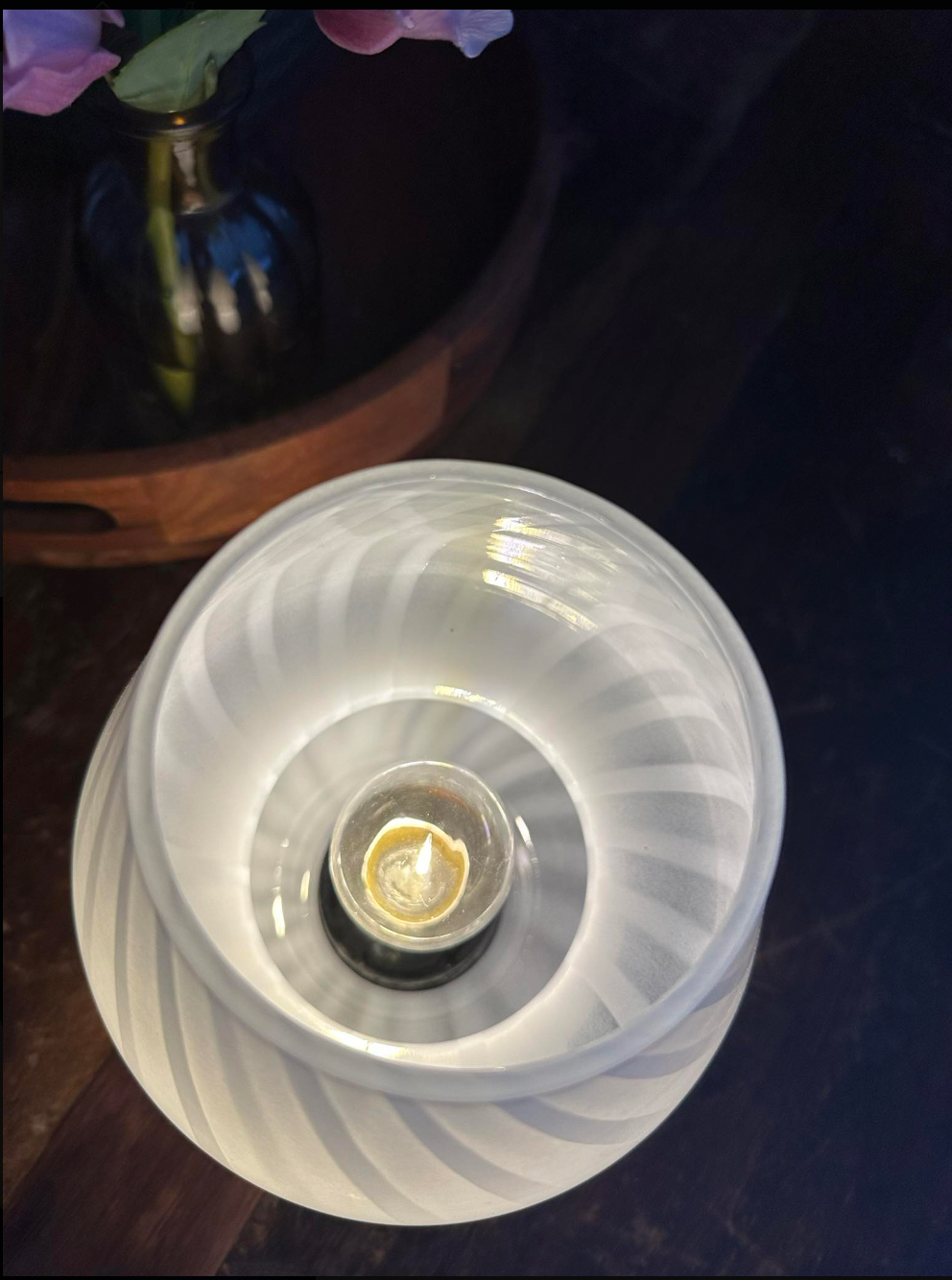 Mushroom bordlampe - White
