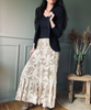 Skjørt Boho Leaf beige