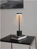 Touch bordlampe i svart