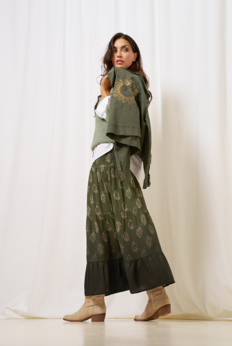Skjørt med smock - Military Faded