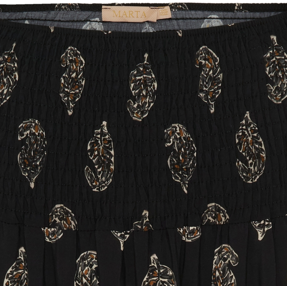 Skjørt med smock - Black Faded