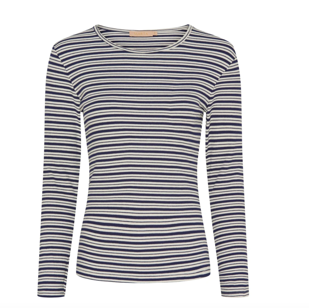 Bluse Christel stripet - Navy / Creme