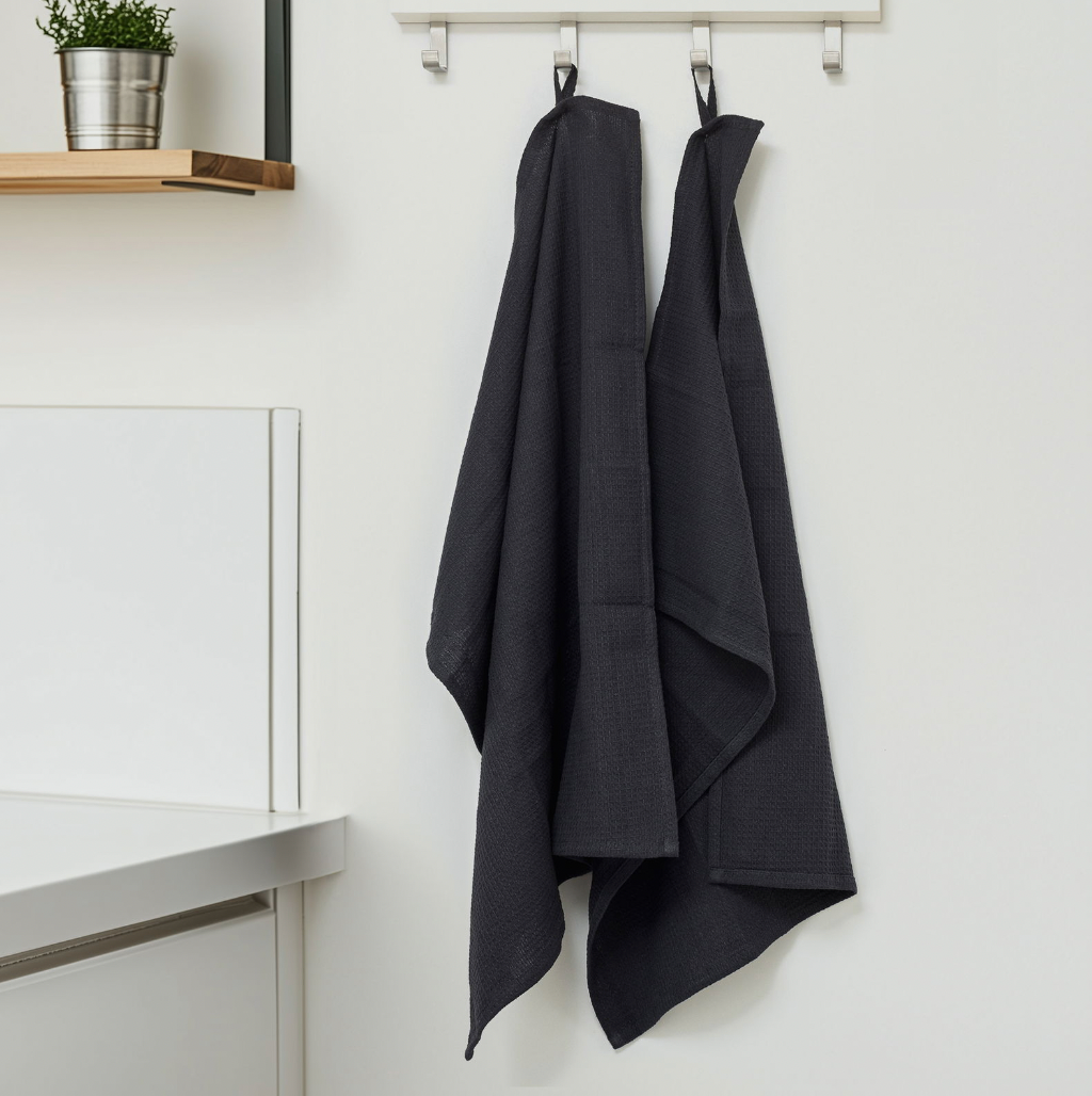 Viskestykker 2 stk – Vafflet Stone grey