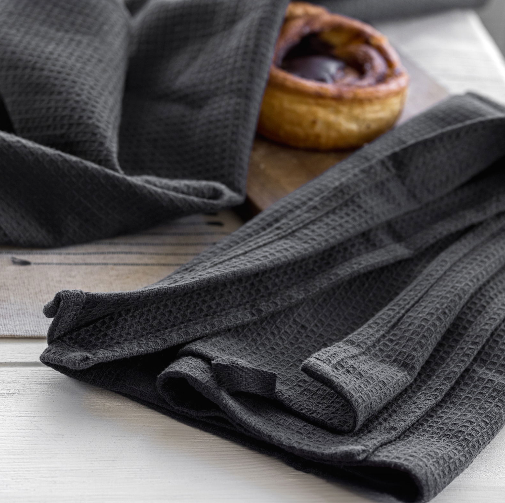 Viskestykker 2 stk – Vafflet Stone grey