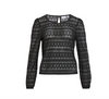 Bluse med blonde - Chikka Black
