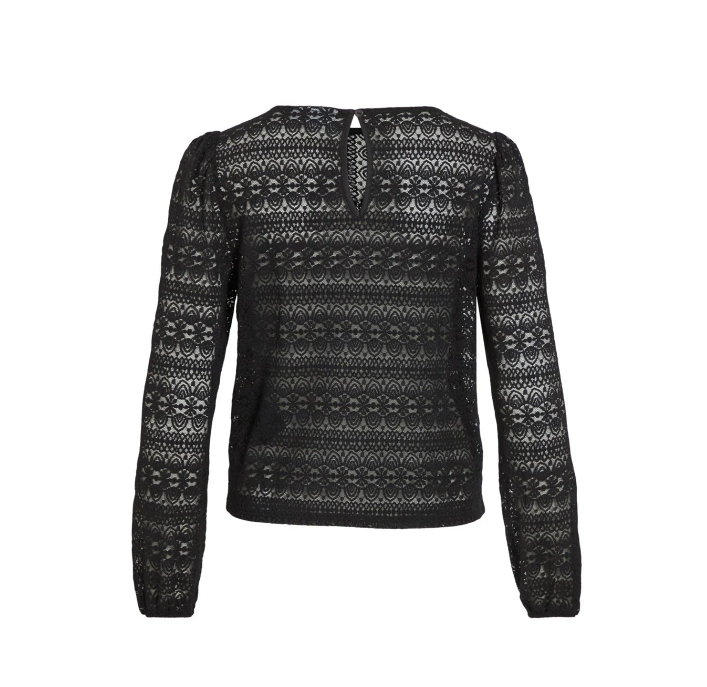 Bluse med blonde - Chikka Black