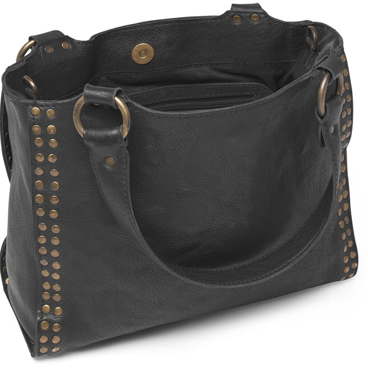 Arbeidsveske med nitter - Black