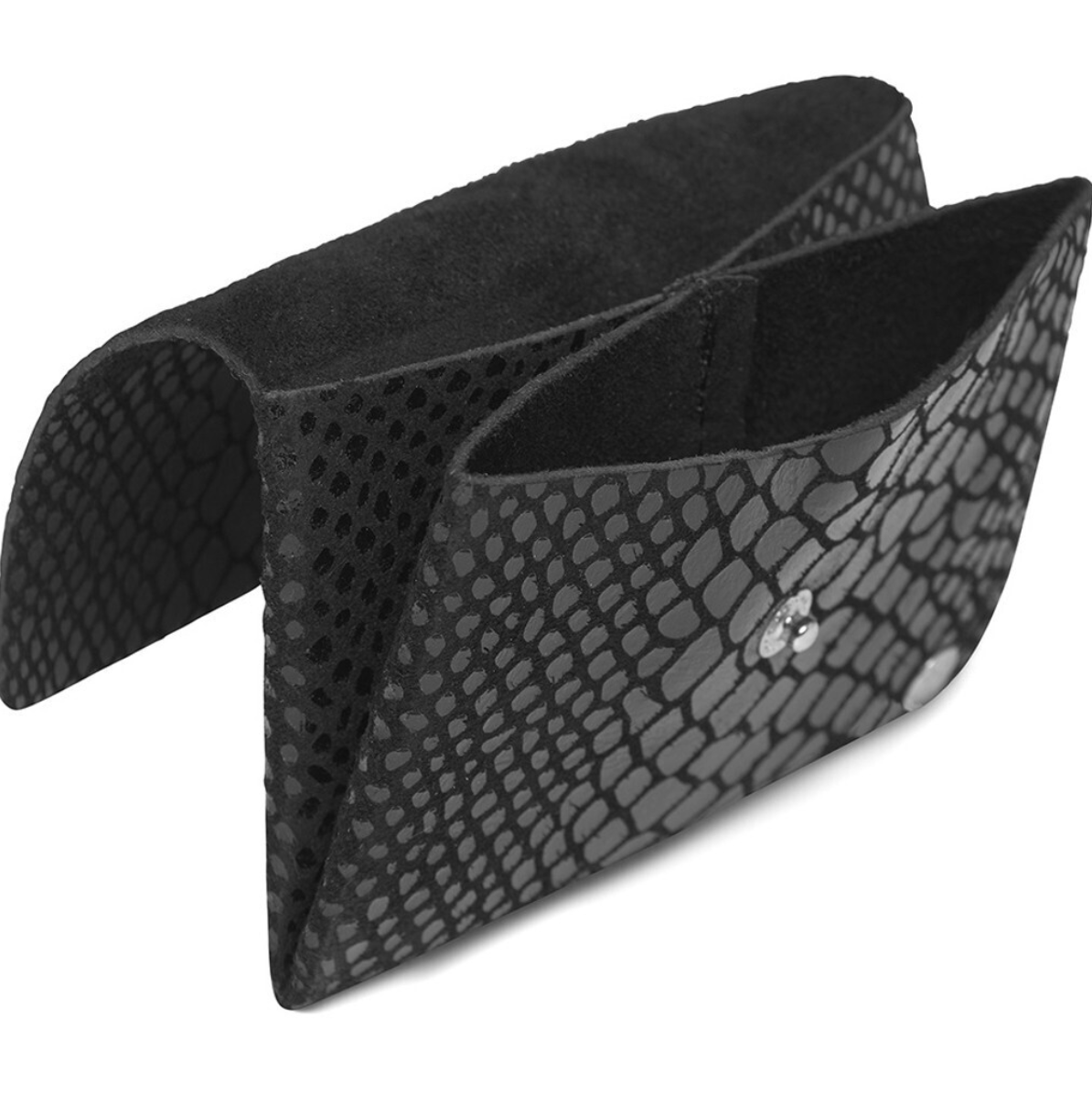 Lommebok Aura liten - Black croco