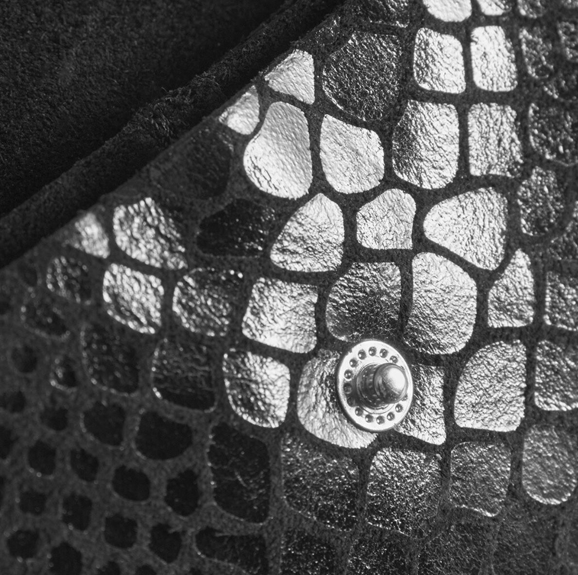 Lommebok Aura liten - Black croco