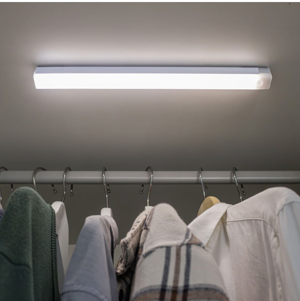 LED skaplampe 30 cm med sensor - 3-pak