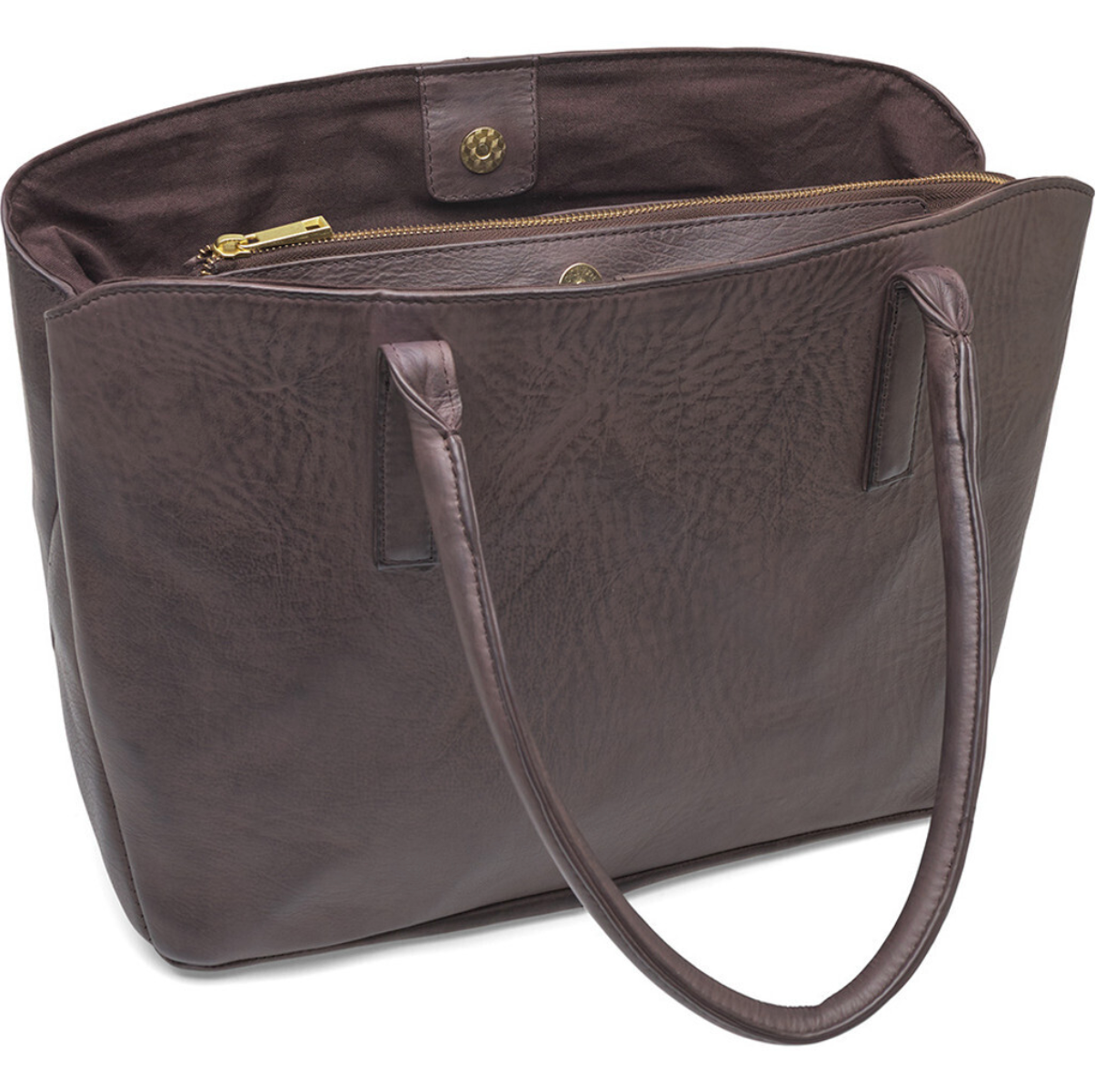 Arbeidstaske / shopper Brown  – Soft leather