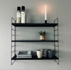 Hylle KITCHEN - svart metall